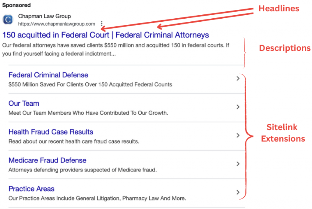 Federal Crime Lawyer Search Ads