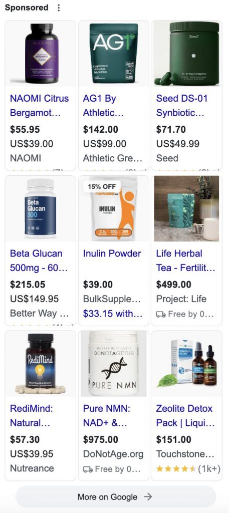 Search Results for "Dietary Supplements"