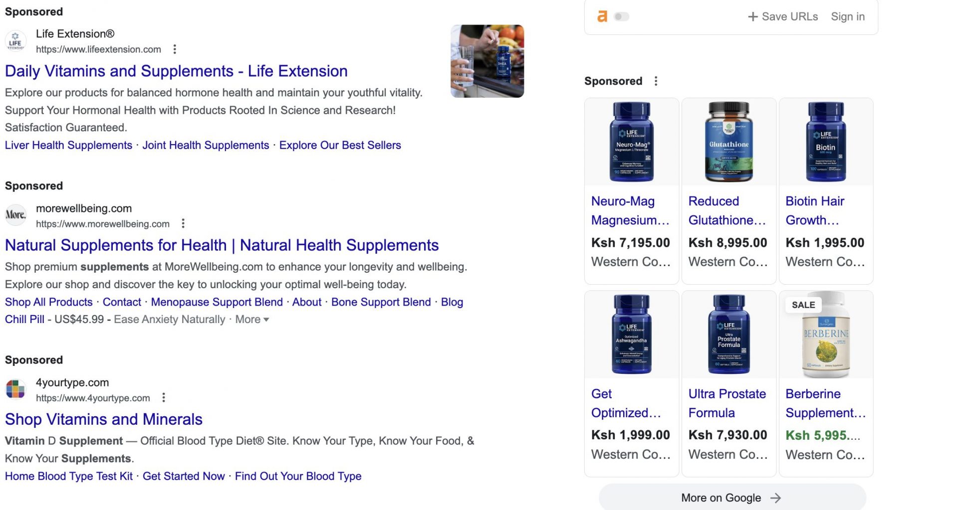 Search Results for Vitamin Supplements