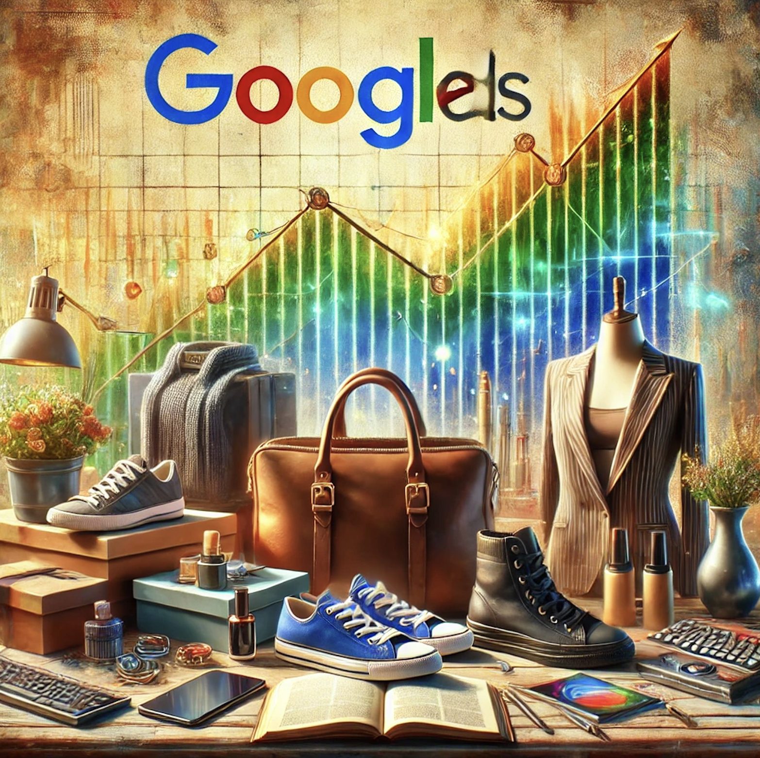 Google Shopping Ads boosting business oil painted