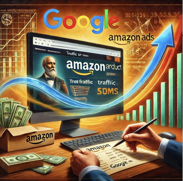 Google Ads to Amazon oil painted